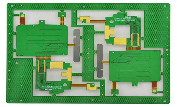 Multilayer rigid-flex PCB construction