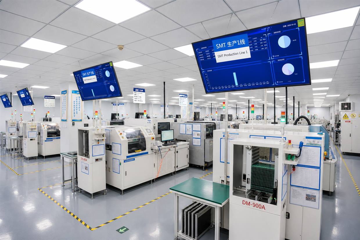 EBest PCBA digital SMT factory for PCB and PCBA manufacturing