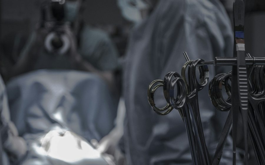 Hospital surgical instruments prepared in an operating environment
