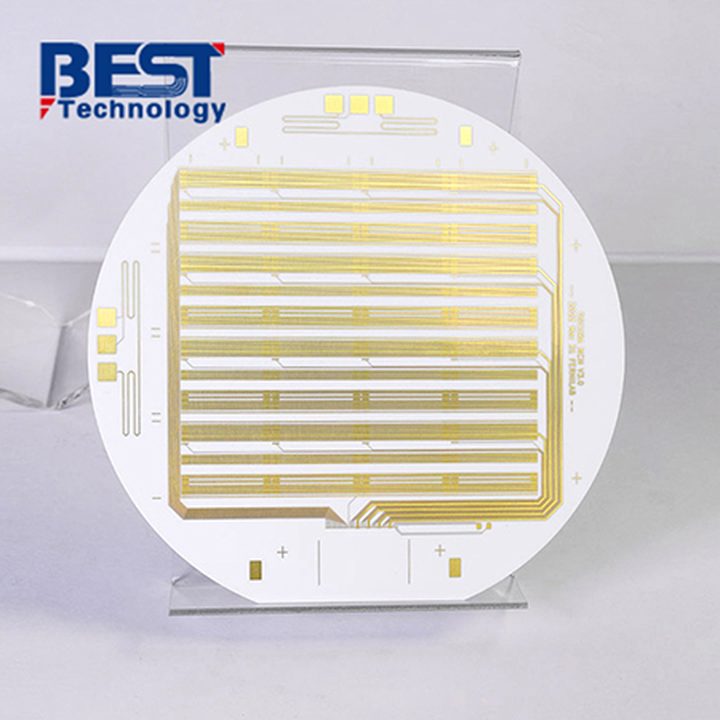 Representative DPC ceramic PCB with fine patterned conductors