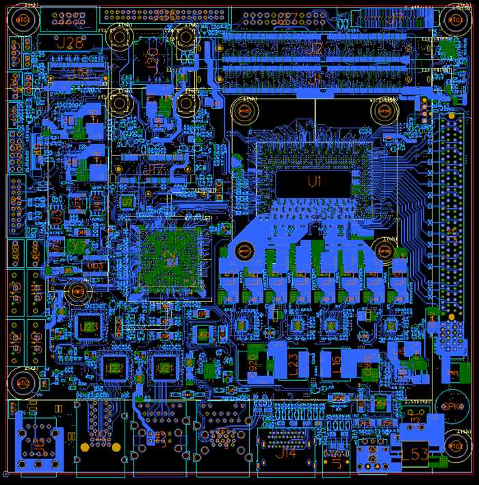 mITX industrial control motherboard PCB layout