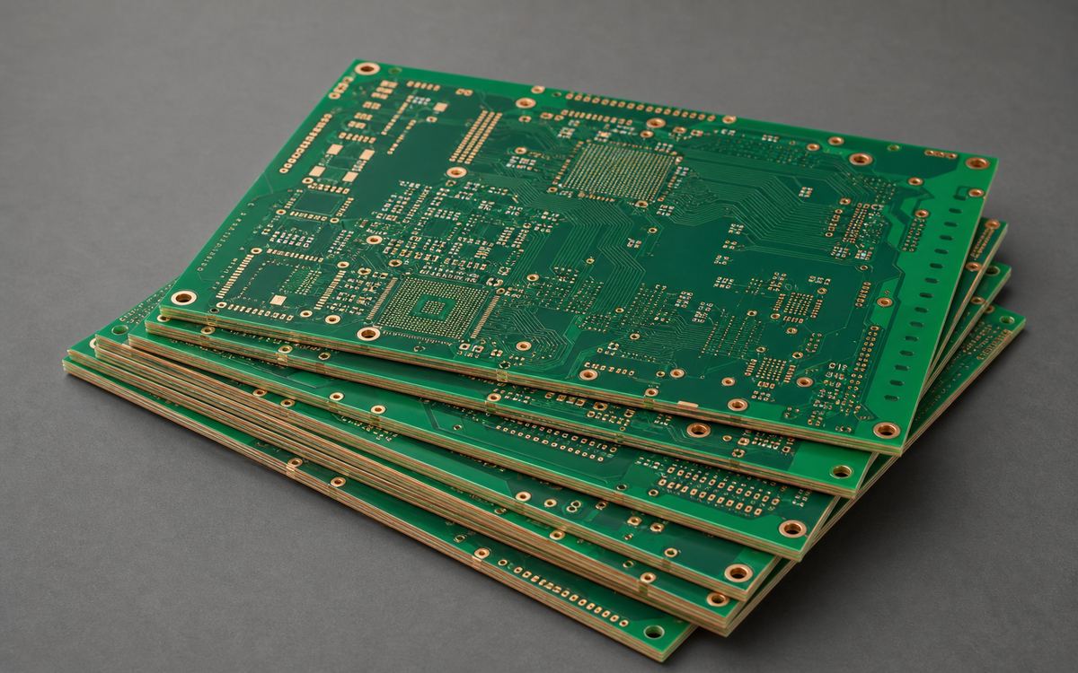 Controlled impedance multilayer PCB used as a representative manufacturing reference
