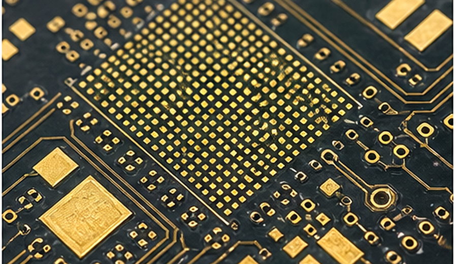 Representative high-density PCB pad area for ENEPIG review