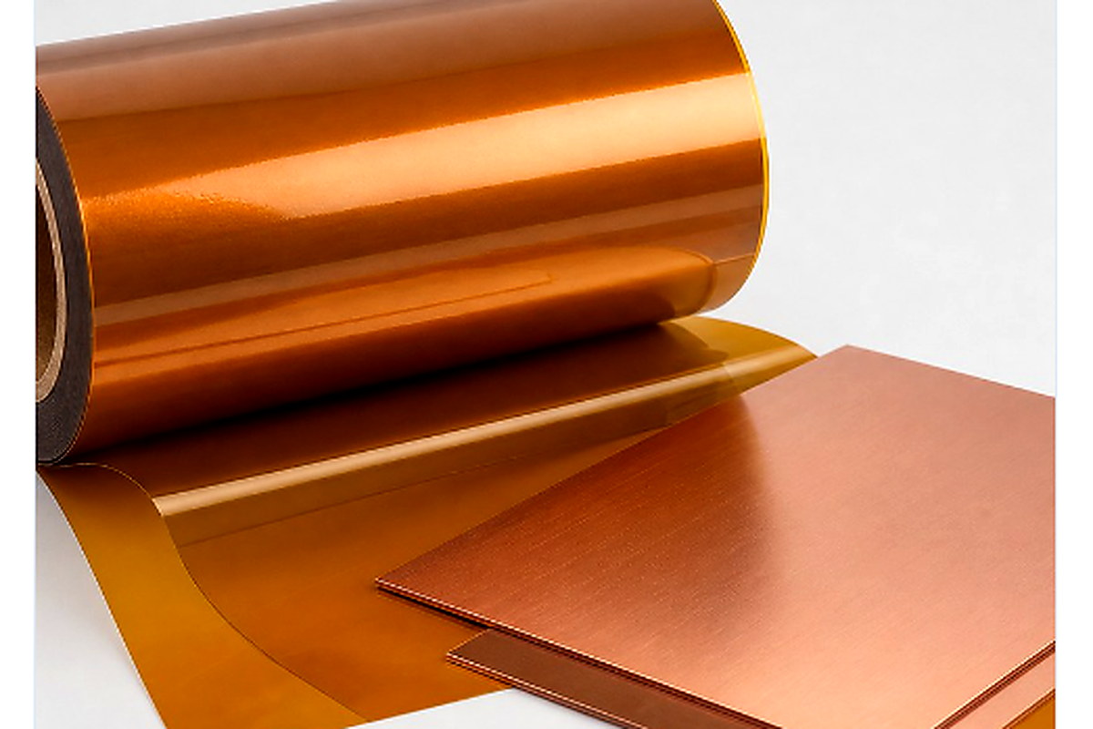 Polyimide film and copper-clad materials used for flexible circuits
