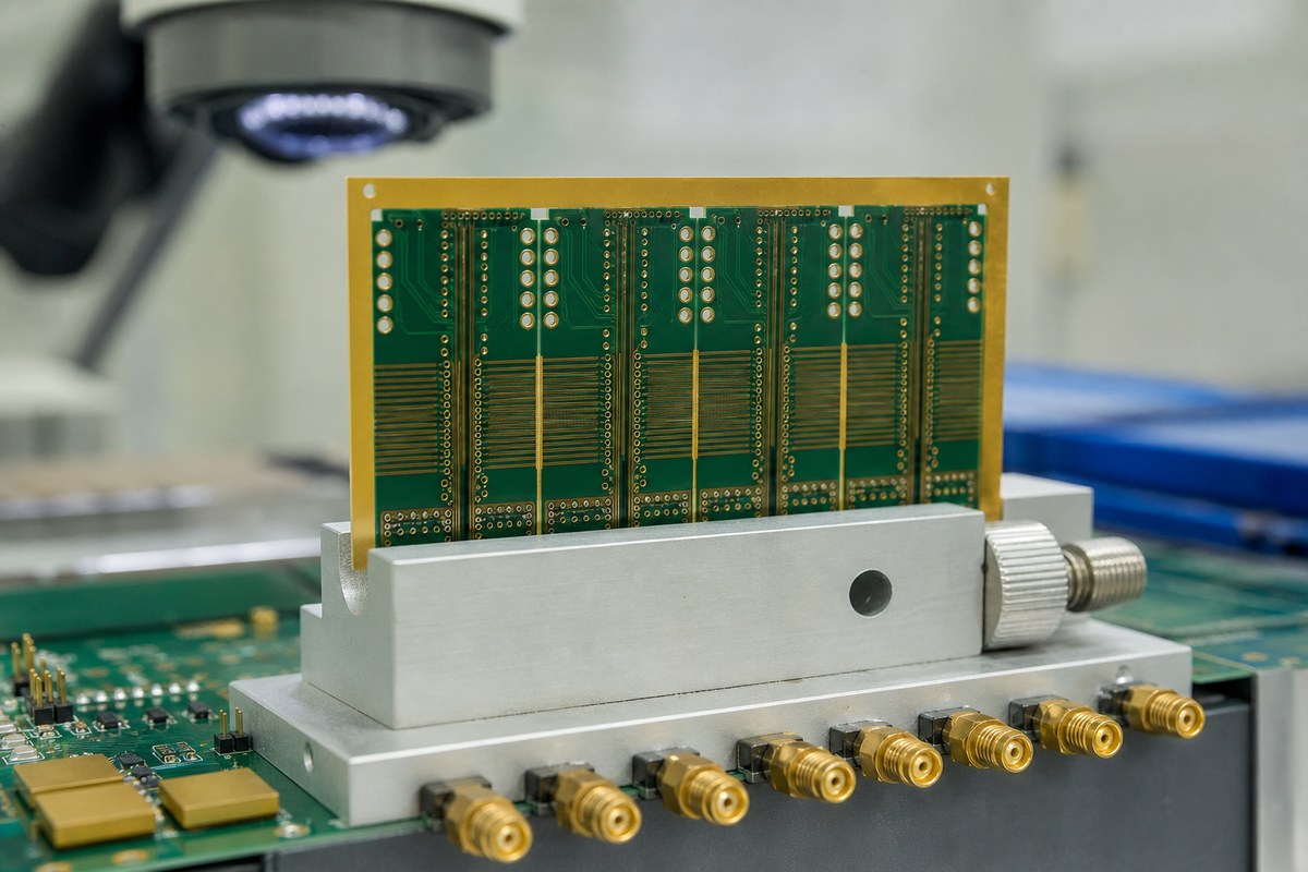 Close-up physical engineering view related to How We Control Backdrill and Via Stubs in High-Speed PCBs