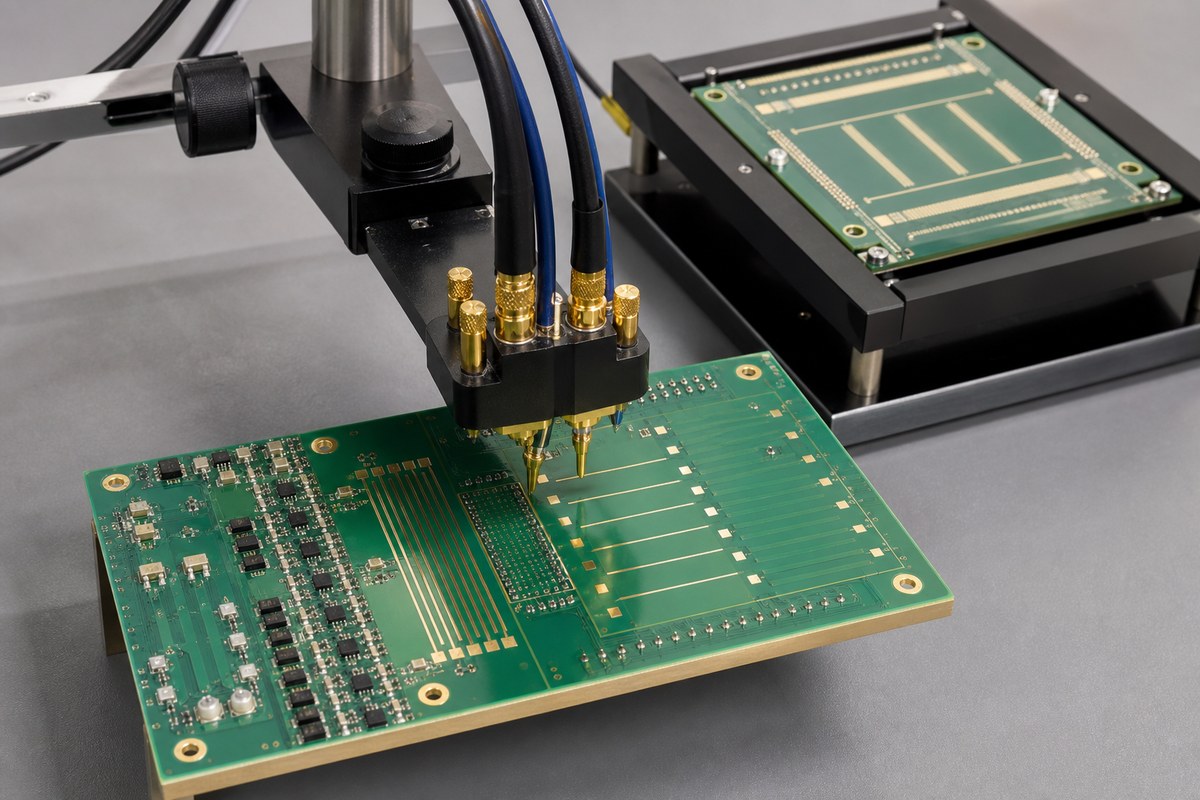 Close-up physical engineering view related to How We Take a Controlled-Impedance PCB From Target to Test Coupon