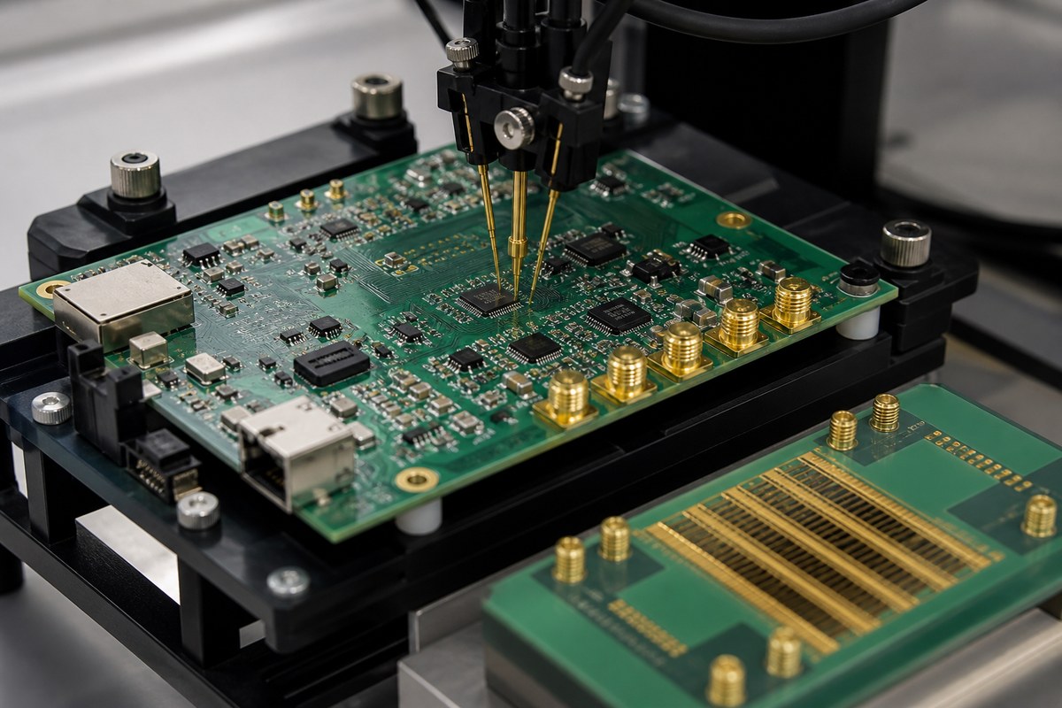 Close-up physical engineering view related to How We Move High-Speed PCB Designs Into Controlled Production