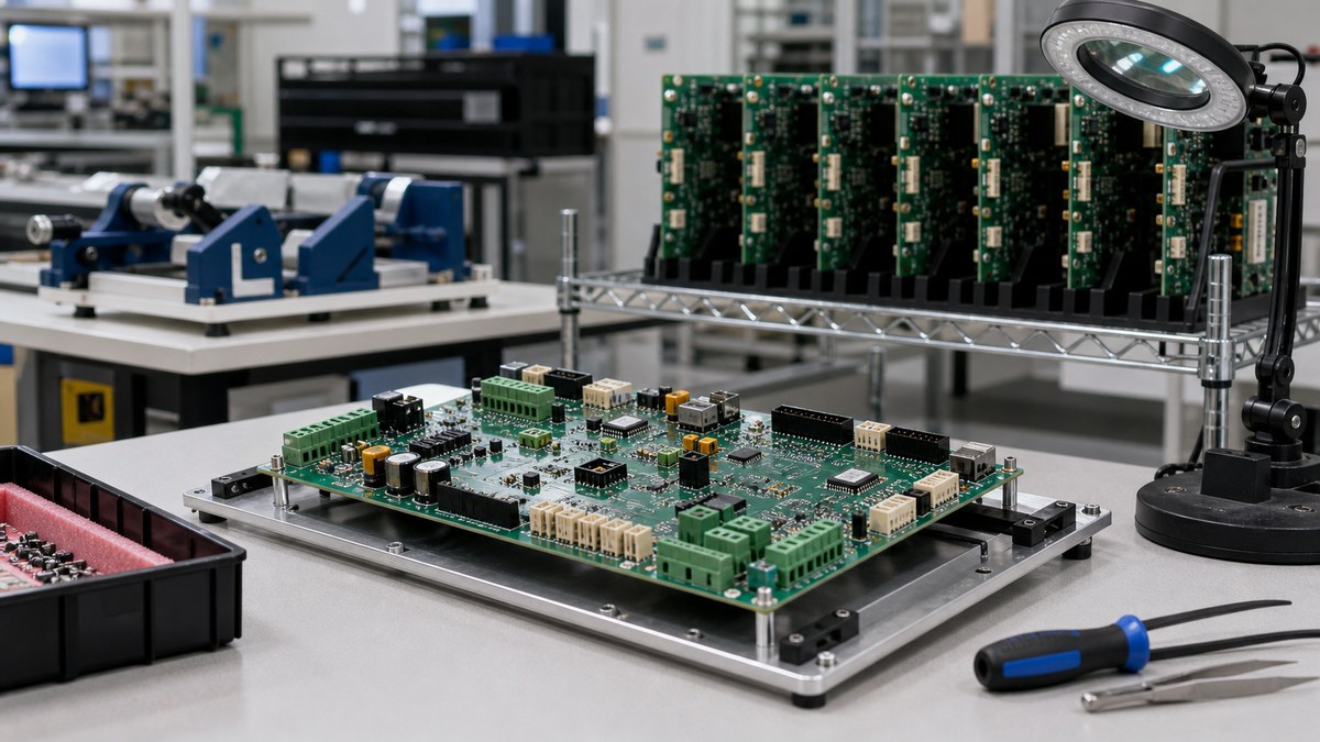 Physical PCB or PCBA engineering scene related to How We Move Industrial Control PCBAs Into Repeat Production