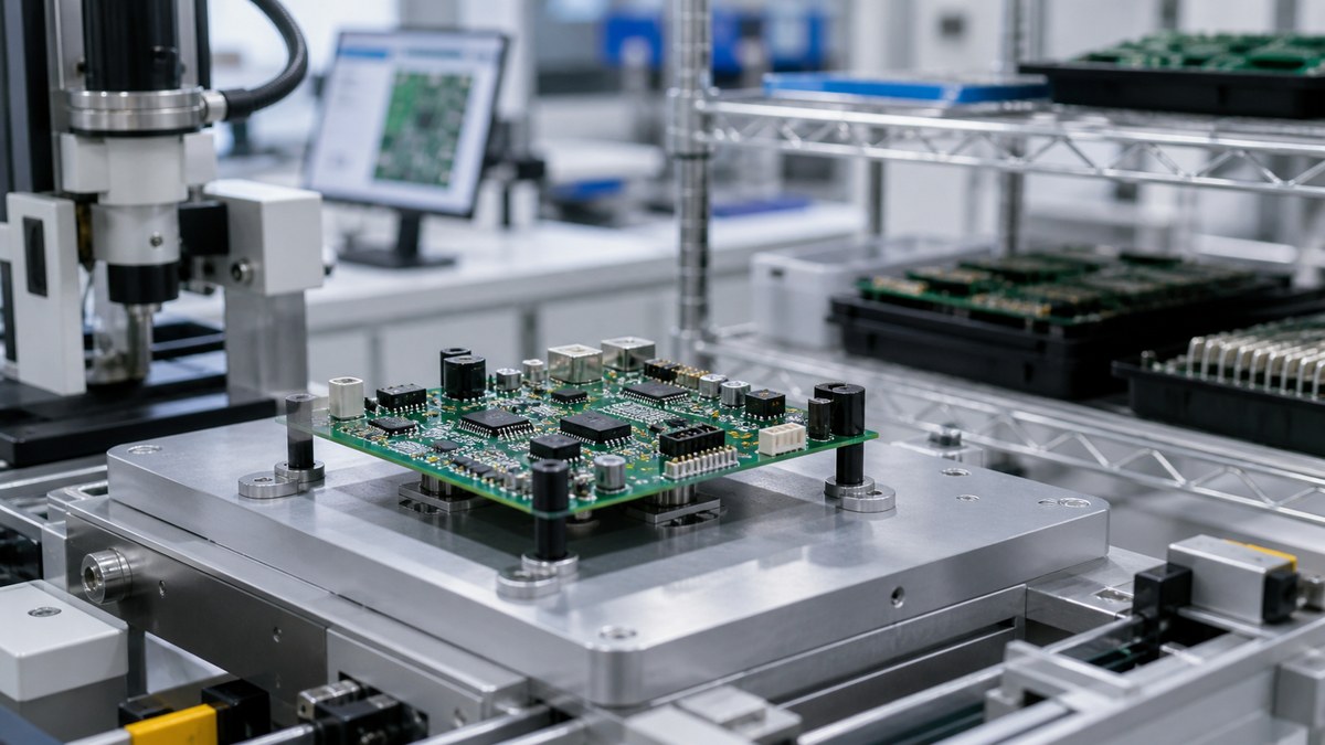 Physical PCB or PCBA engineering scene related to How We Move Robotics PCBAs From Prototype to Controlled Production