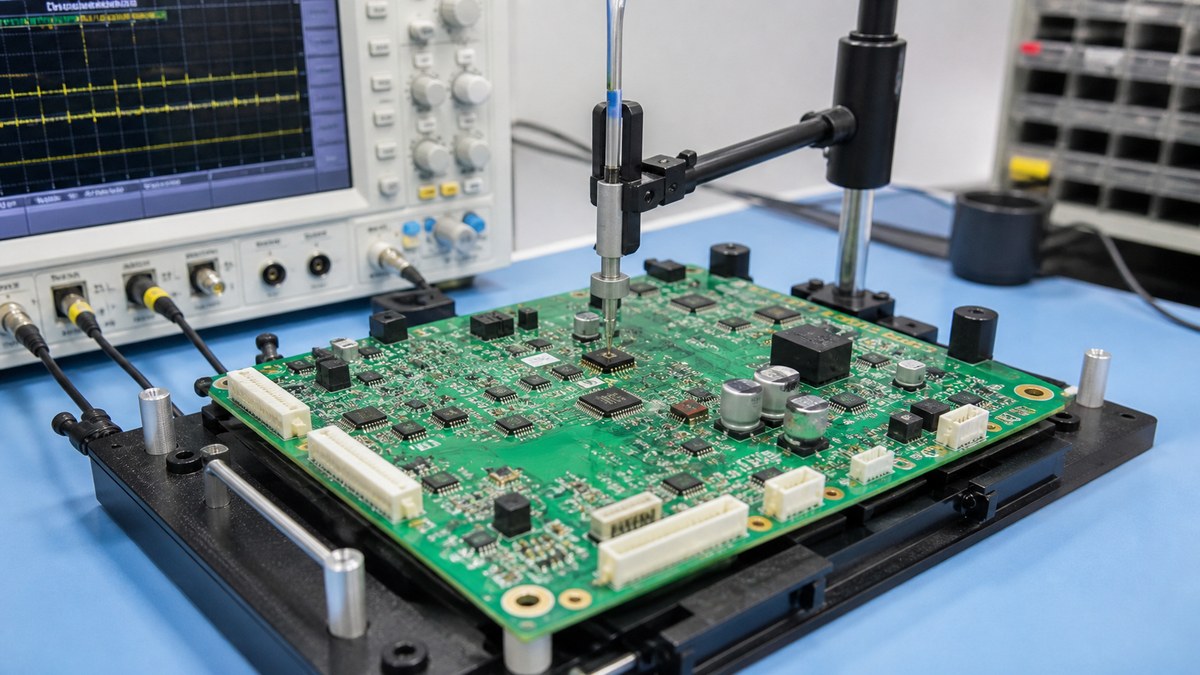 Physical PCB or PCBA engineering scene related to Inspection and Test Evidence We Provide for Robotics PCBAs