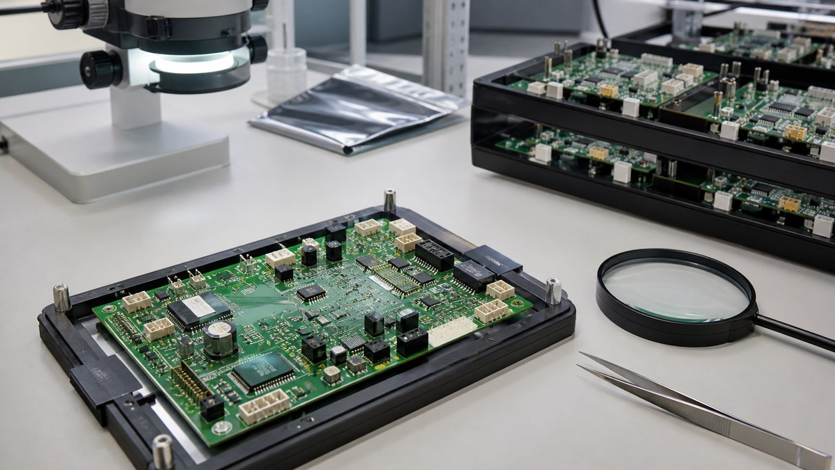 Physical PCB or PCBA engineering scene related to Traceability and Production Evidence We Provide for Medical PCBAs