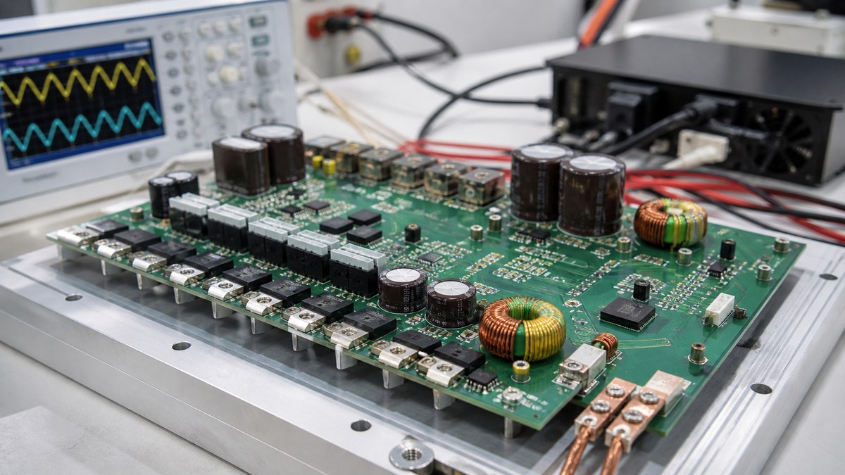 Physical PCB or PCBA engineering scene related to How We Manufacture High-Current Motor-Drive PCBs