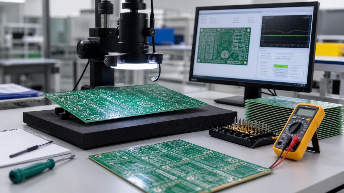Physical PCB or PCBA engineering scene related to What Bare Board Testing Evidence Can We Provide?