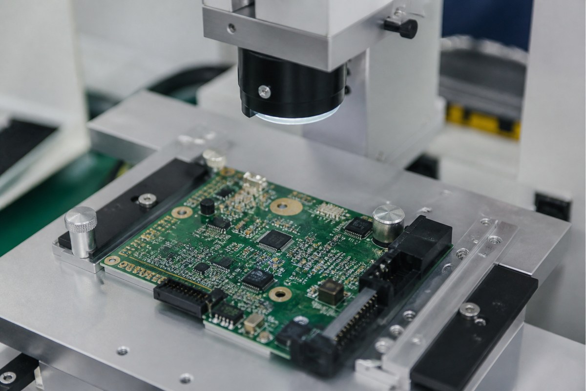 Close-up physical engineering view related to How We Prepare PPAP and Traceability Evidence for Automotive PCBAs