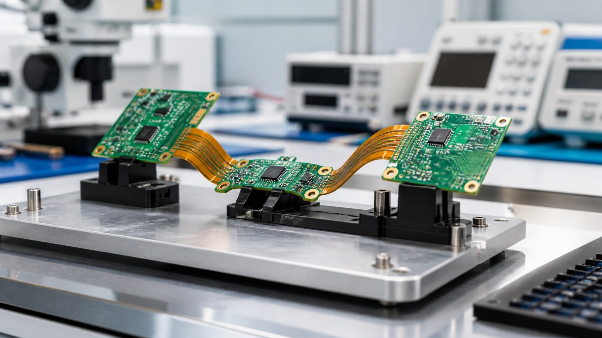 Physical PCB or PCBA engineering scene related to How We Control Rigid-Flex PCBs for Moving Robotics Interconnects