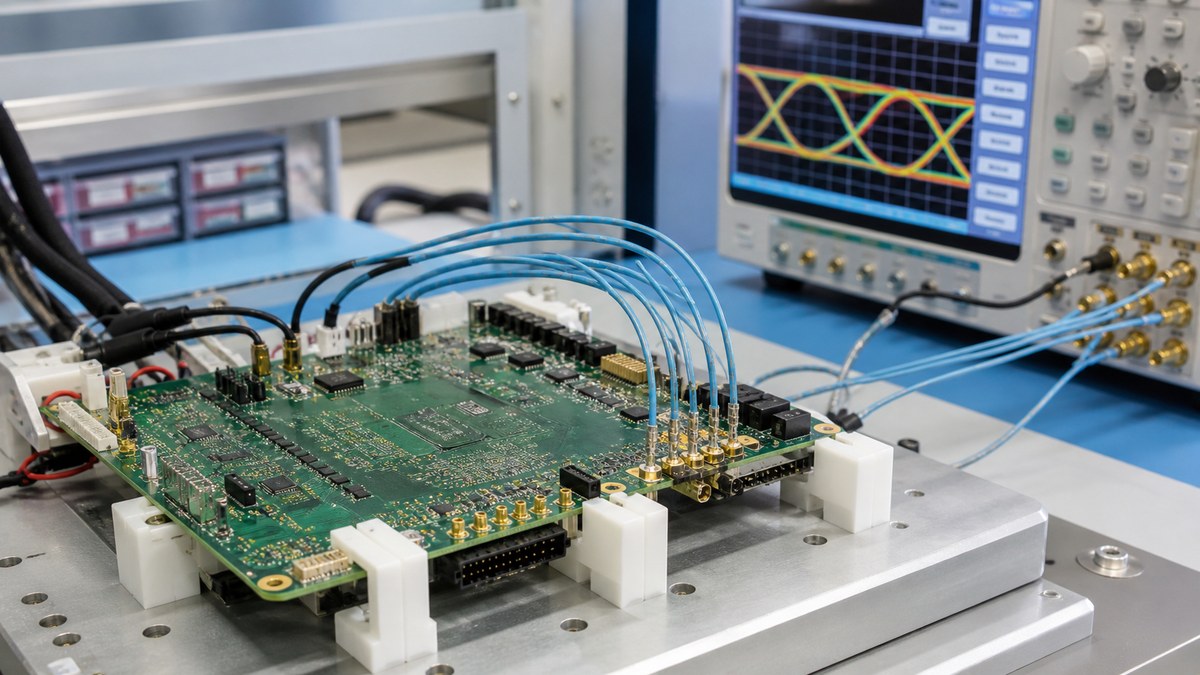 Physical PCB or PCBA engineering scene related to How We Preserve Signal-Integrity Requirements in Machine-Vision PCBs