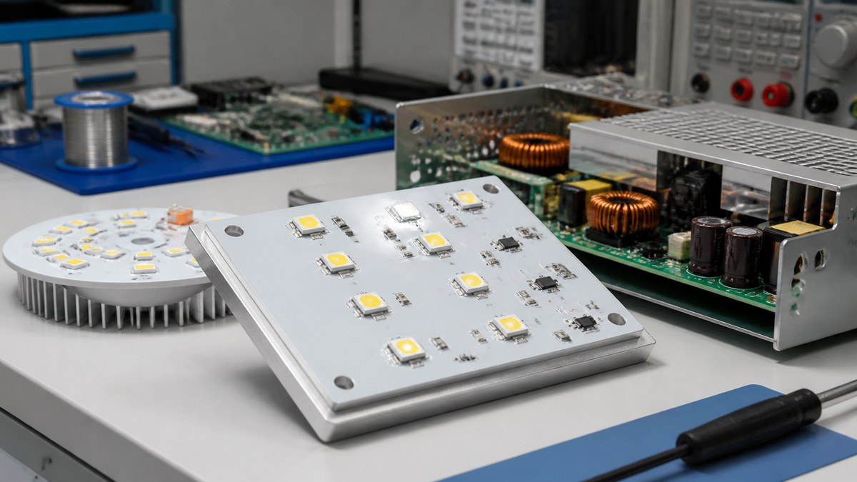 Physical PCB or PCBA engineering scene related to When Should You Use a Metal-Core PCB?